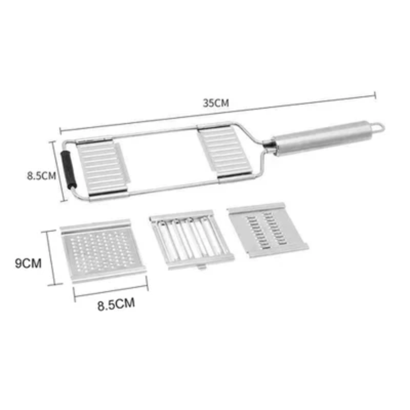 4-in-1 Edelstahl-Gemüseschneider