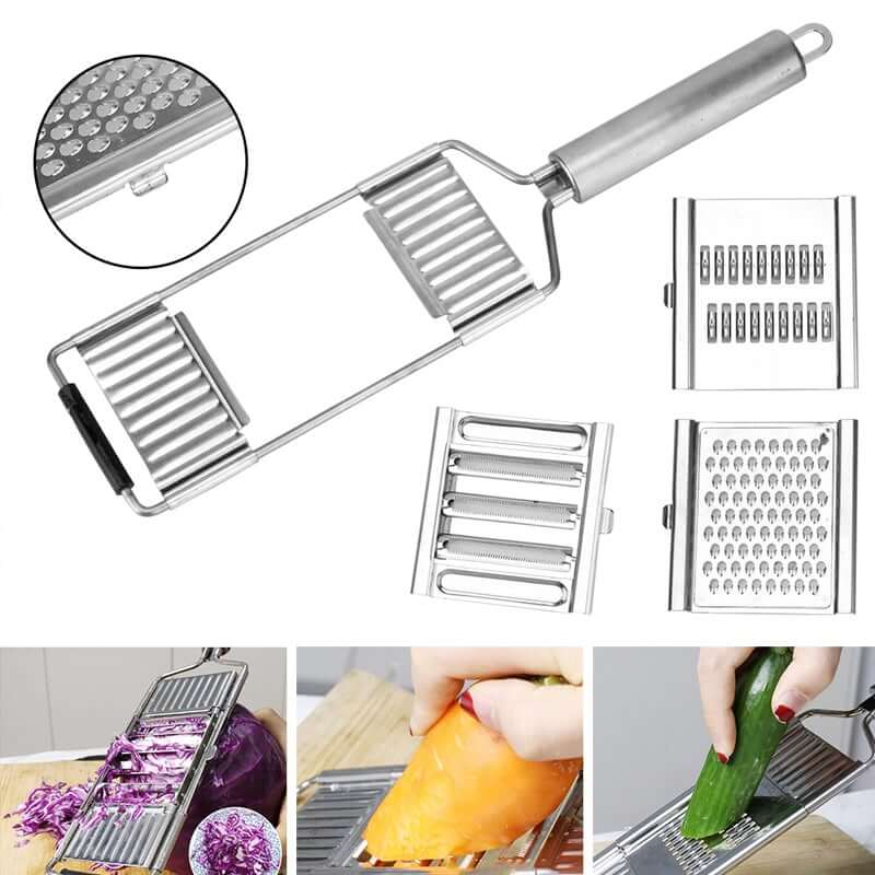 4-in-1 Edelstahl-Gemüseschneider