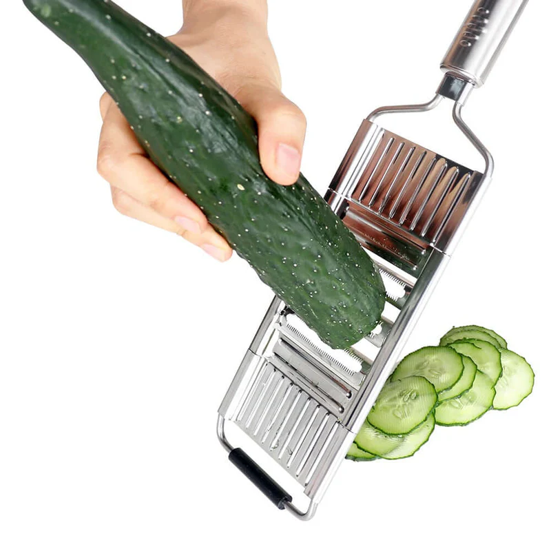 4-in-1 Edelstahl-Gemüseschneider