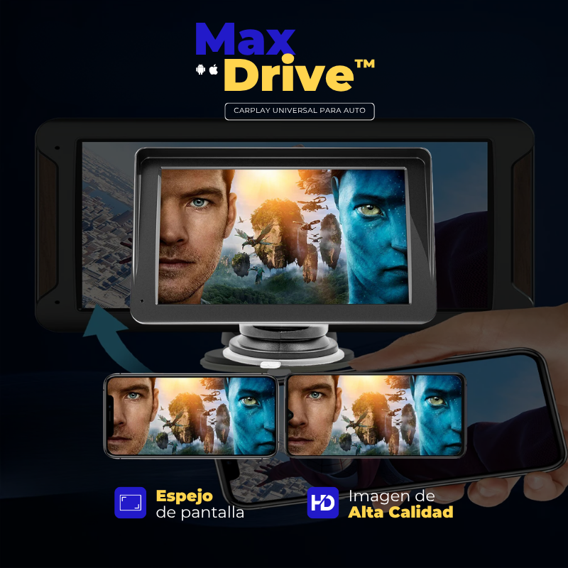 MaxDrive™ – Universal-Autoradio mit CarPlay/Android Auto
