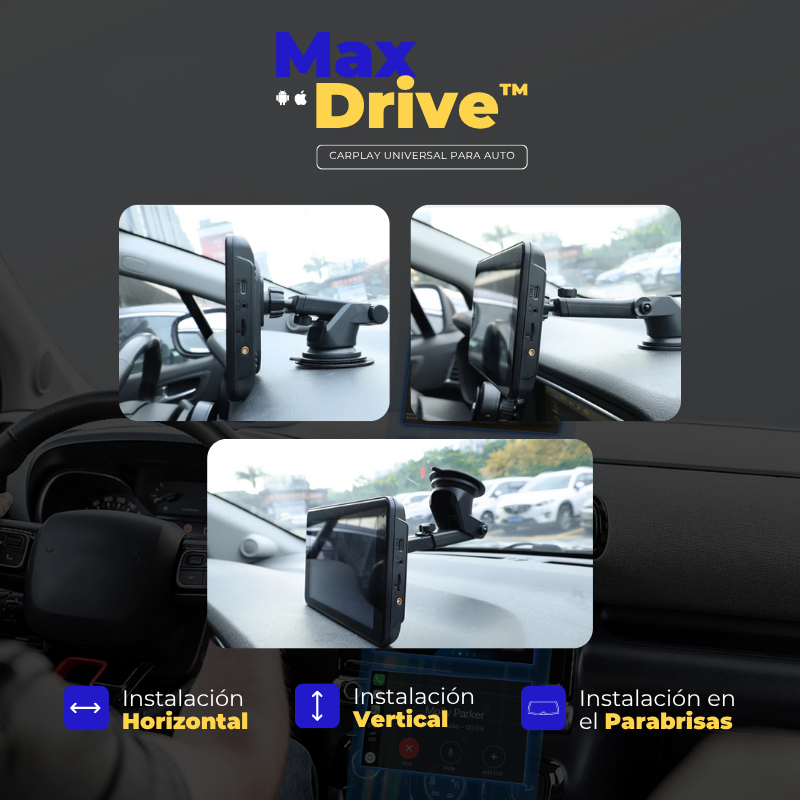 MaxDrive™ – Universal-Autoradio mit CarPlay/Android Auto
