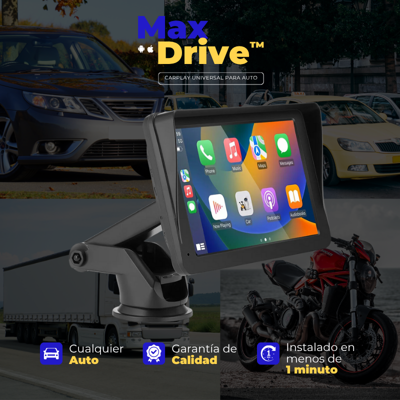 MaxDrive™ – Universal-Autoradio mit CarPlay/Android Auto
